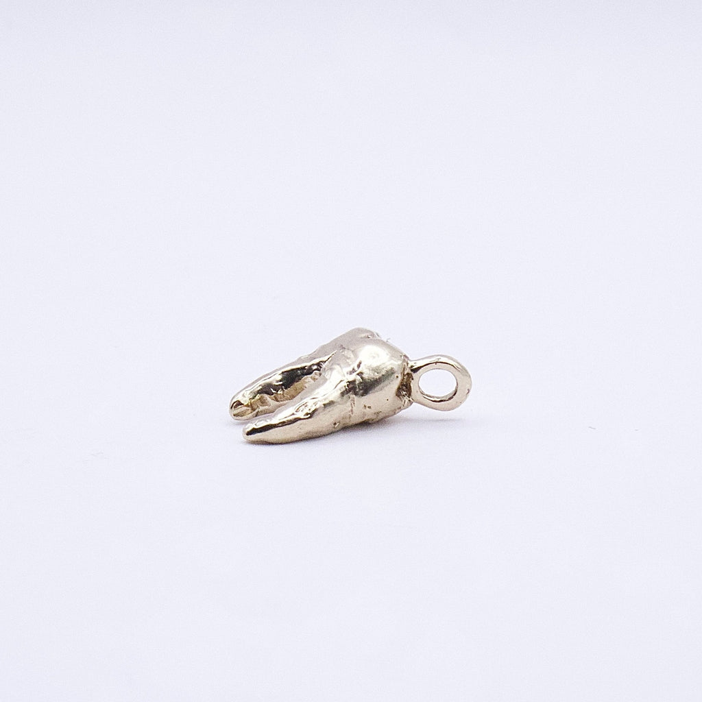 Bonus Tooth - 9KT Gold Molar Pendant