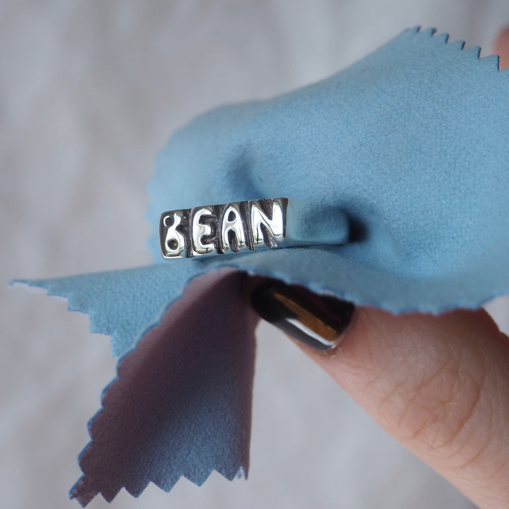 Love Letter Signet - Narrow - Sterling Silver